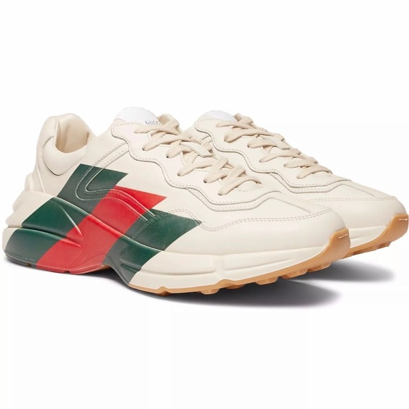 GUCCI Rhyton Stripe Sneakers - Picture 1 of 8